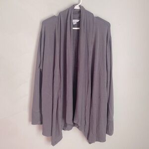 Athleta Purple Gray Open Front Cozy Cardigan
